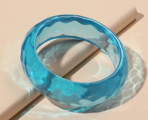 Cotton Candy Clear Blue Cuff