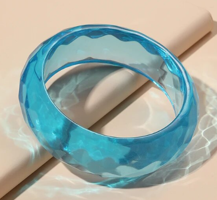 Cotton Candy Clear Blue Cuff