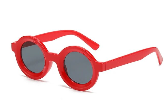 Bettie Round Sunnies - Ruby Red