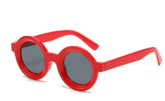 Bettie Round Sunnies - Ruby Red