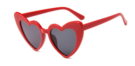 Sunglasses - Solid Cherry Red Heart