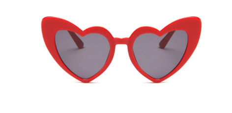 Sunglasses - Solid Cherry Red Heart