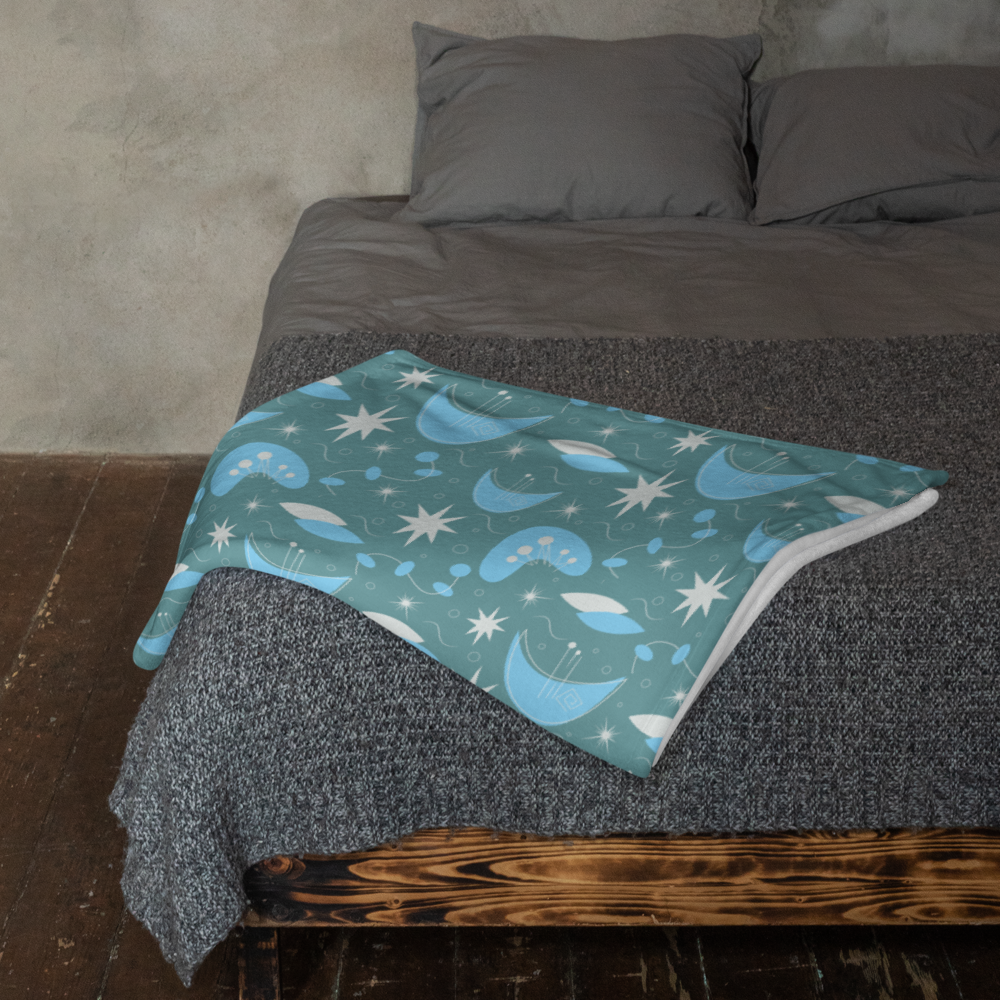 Blue Moon Throw Blanket