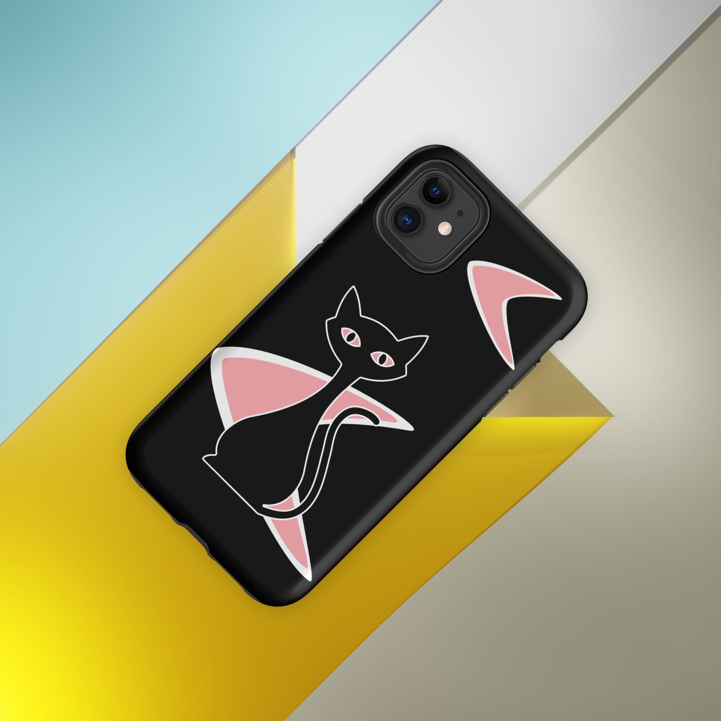 MCM Atomic Bettie Cat Boomerang Phone Case