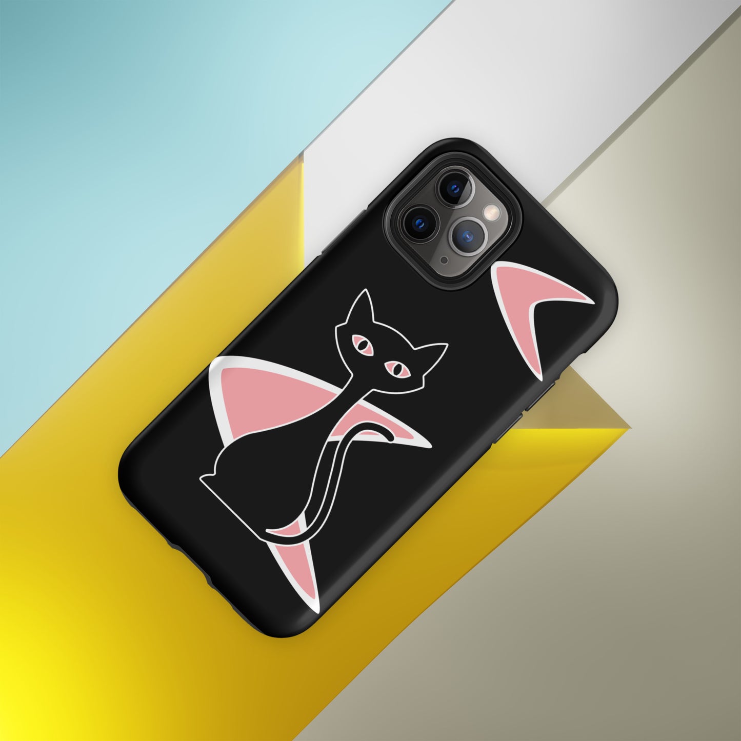 MCM Atomic Bettie Cat Boomerang Phone Case