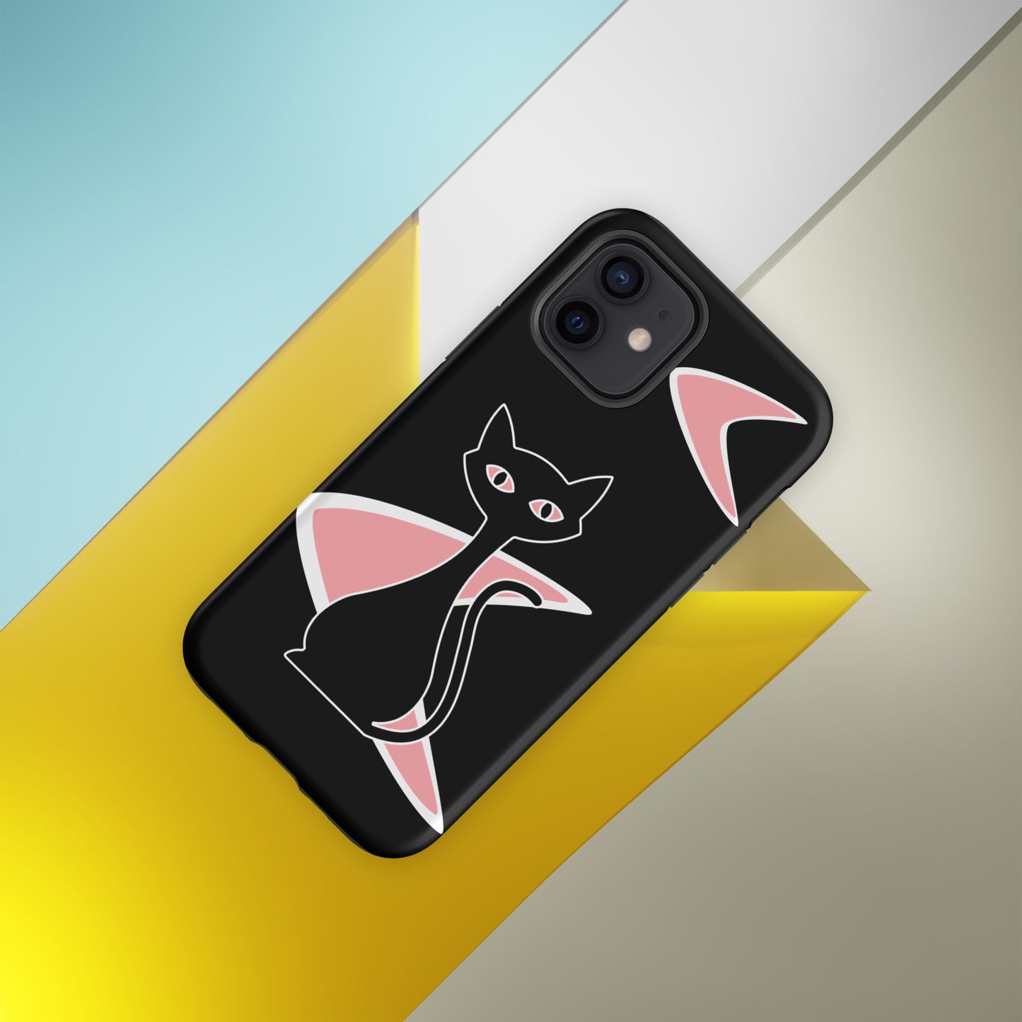 MCM Atomic Bettie Cat Boomerang Phone Case