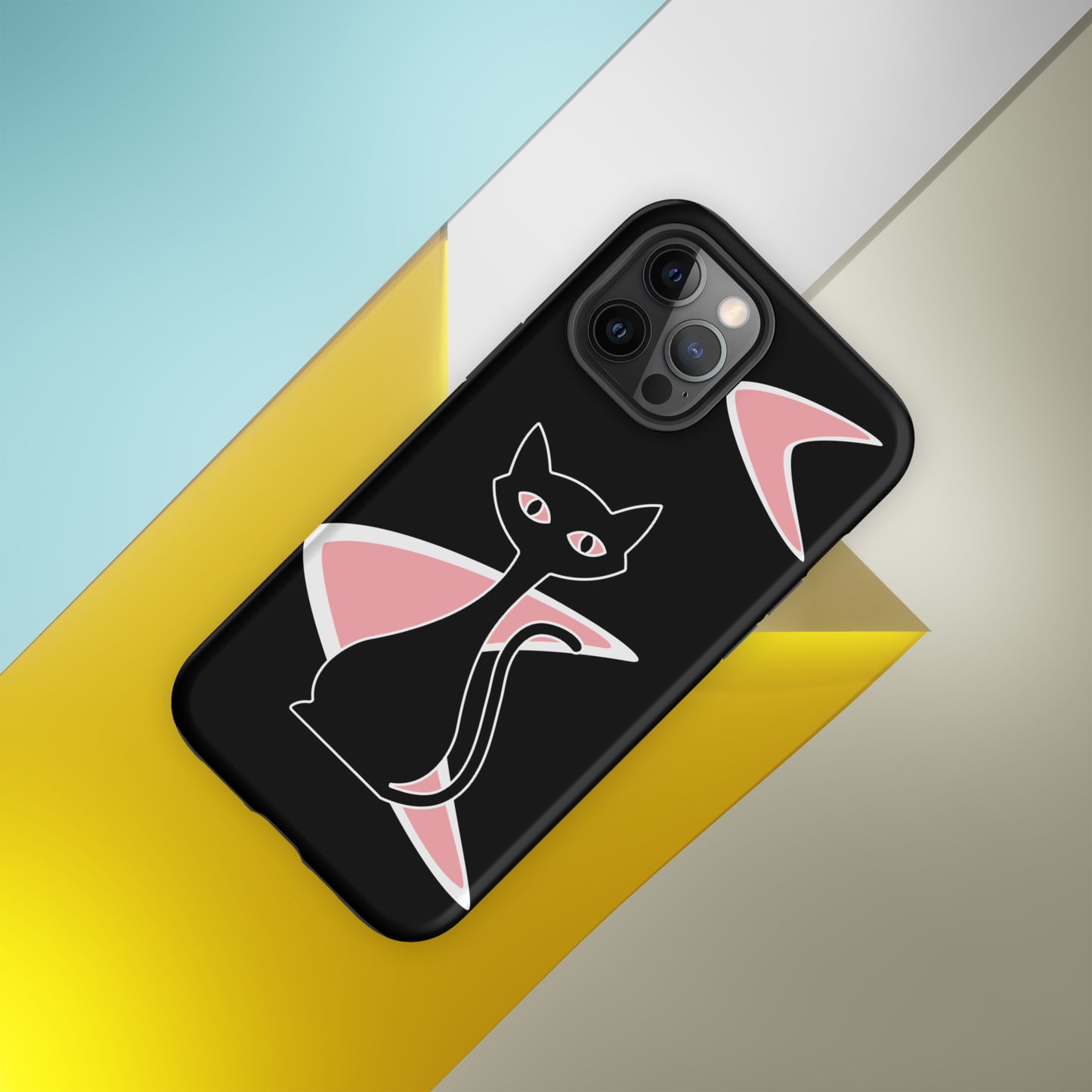 MCM Atomic Bettie Cat Boomerang Phone Case