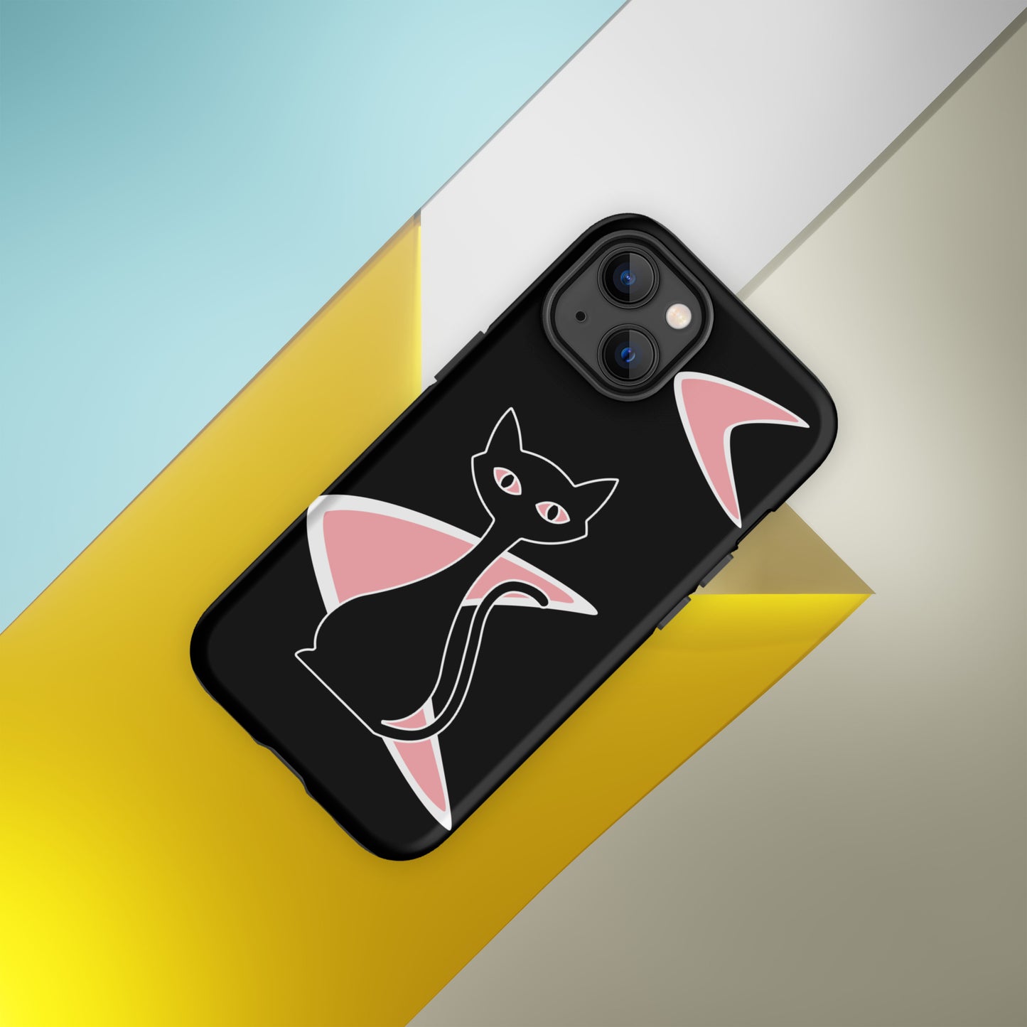 MCM Atomic Bettie Cat Boomerang Phone Case