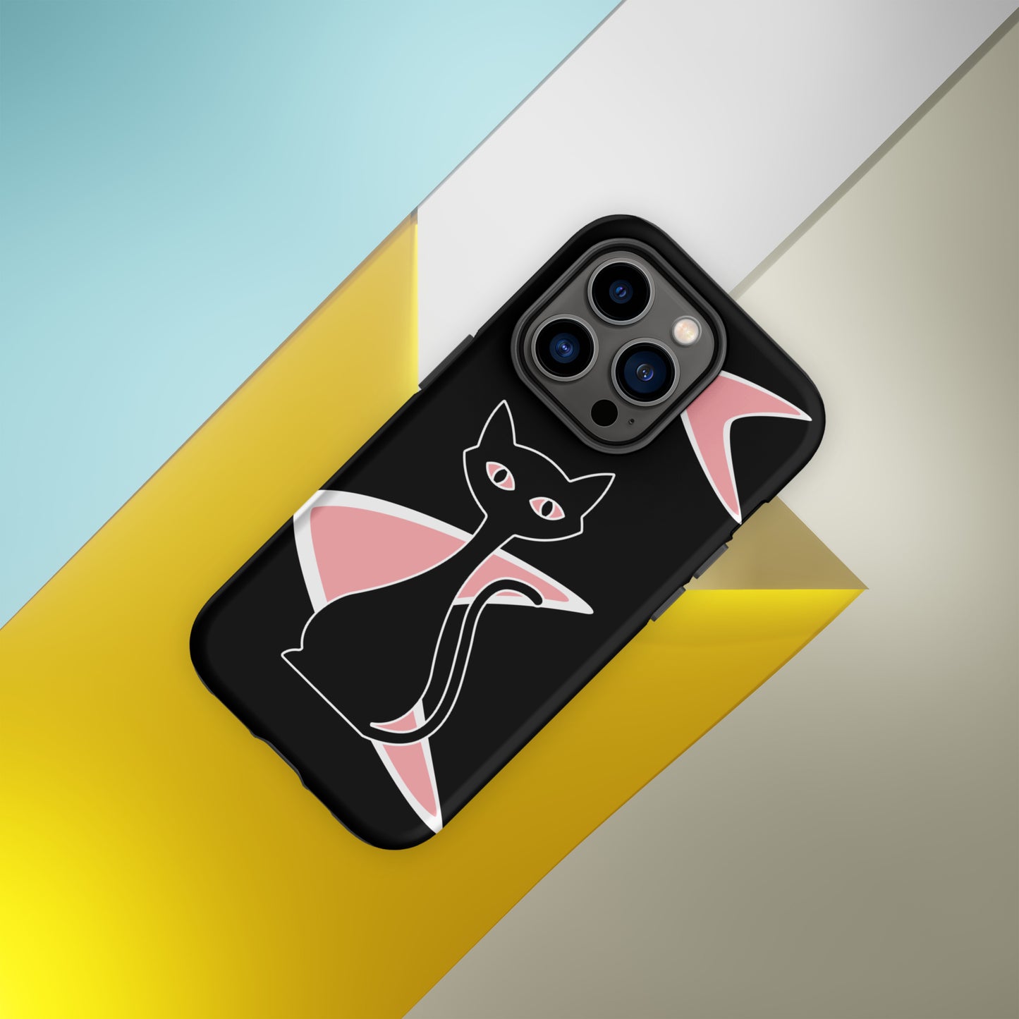 MCM Atomic Bettie Cat Boomerang Phone Case