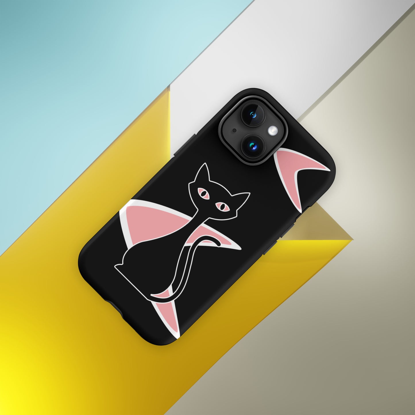 MCM Atomic Bettie Cat Boomerang Phone Case