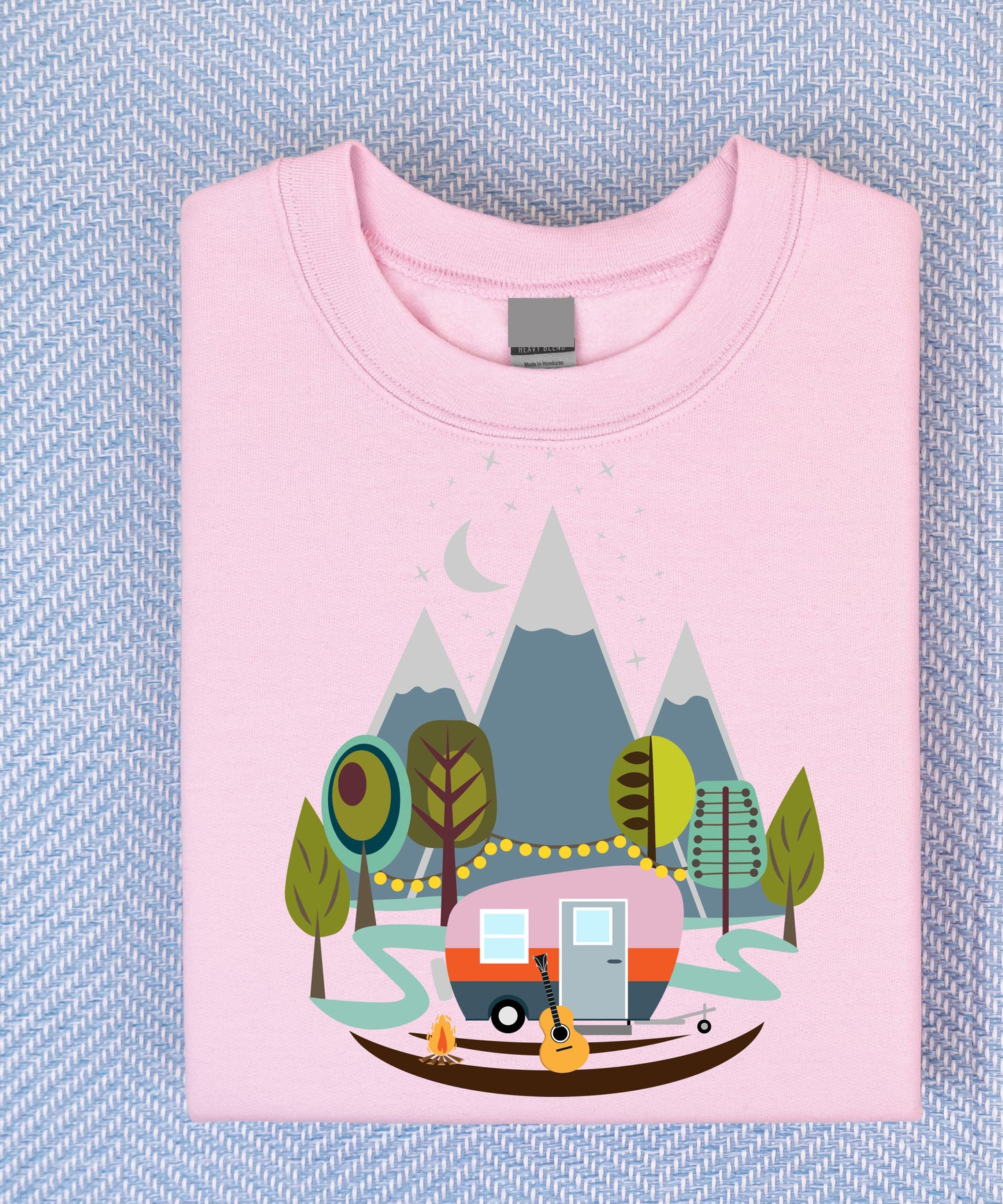 Let's Go Glamping Light Pink