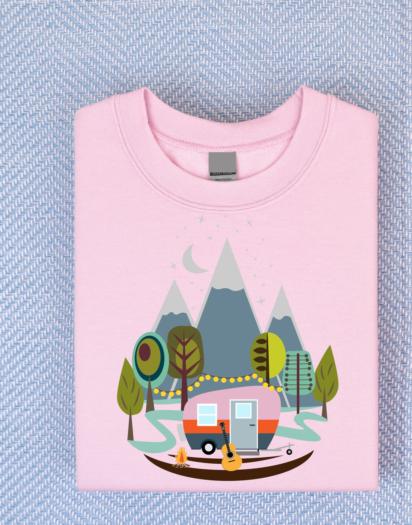 Let's Go Glamping Light Pink