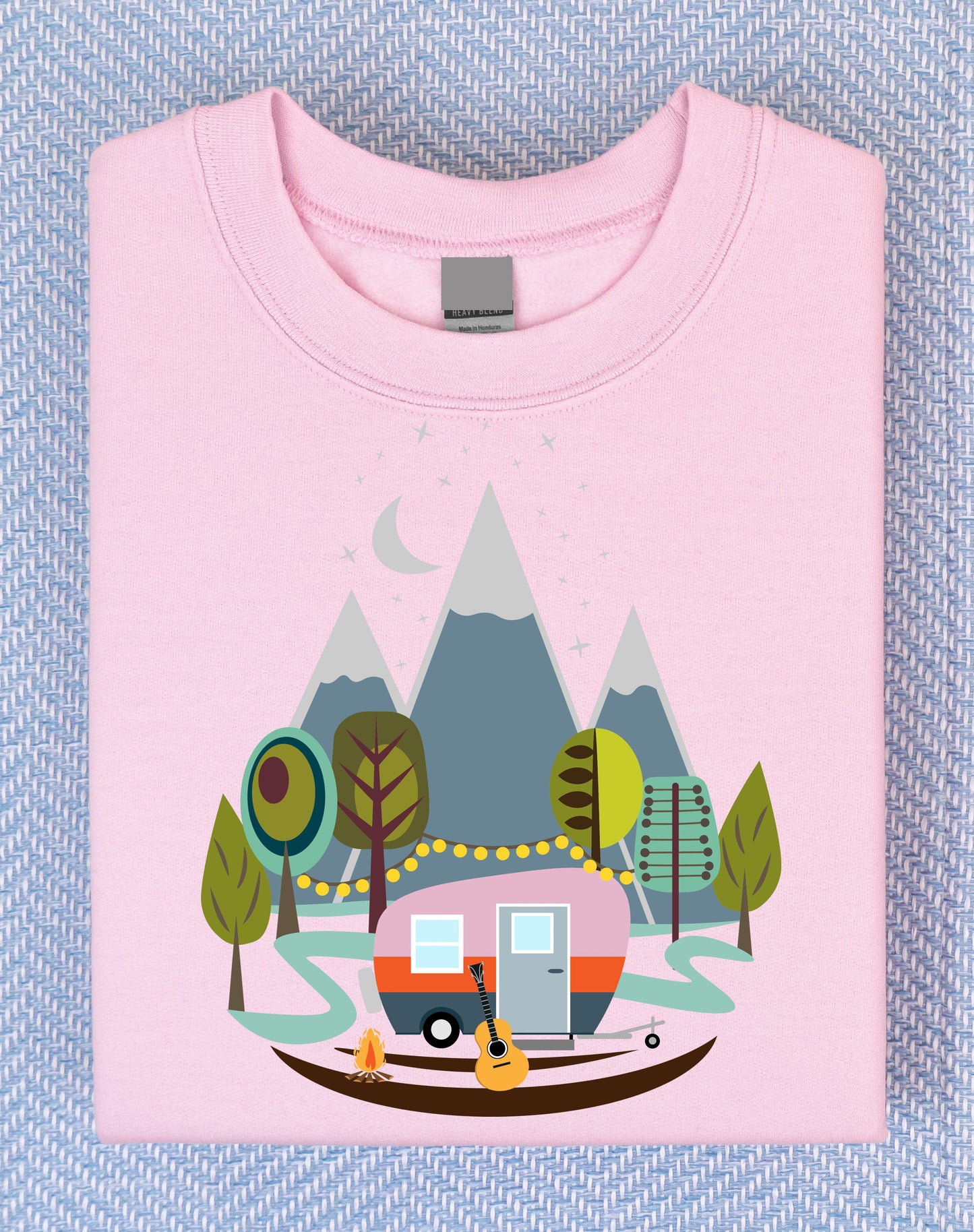 Let's Go Glamping Light Pink