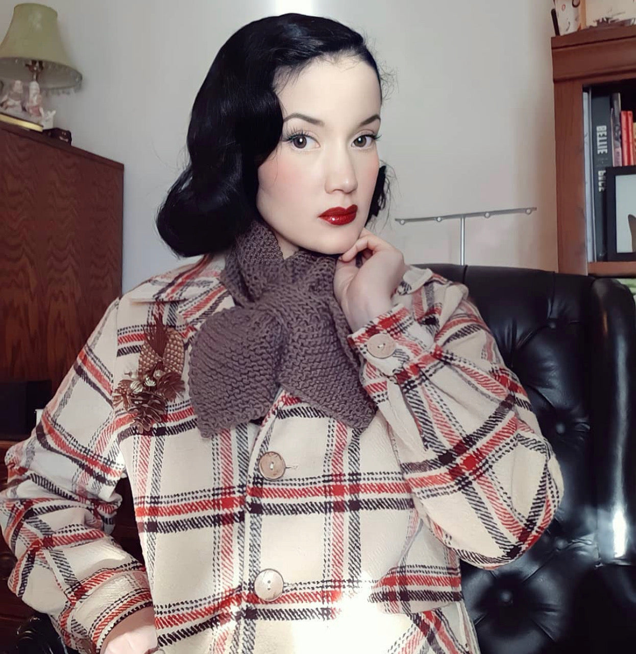 1940's Button Down Jacket-Tan