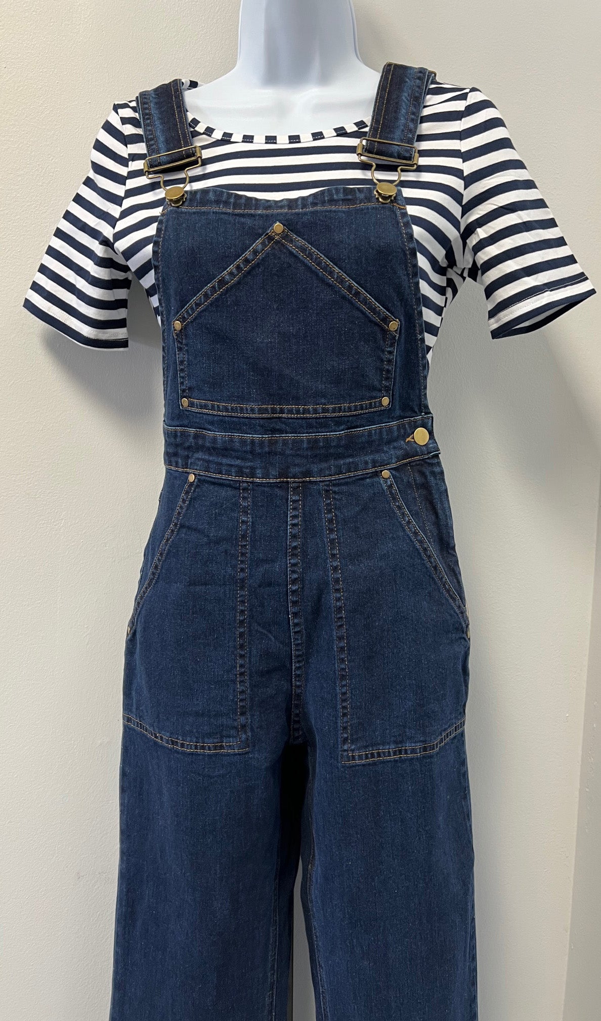 Navy Stripe Short Sleeve