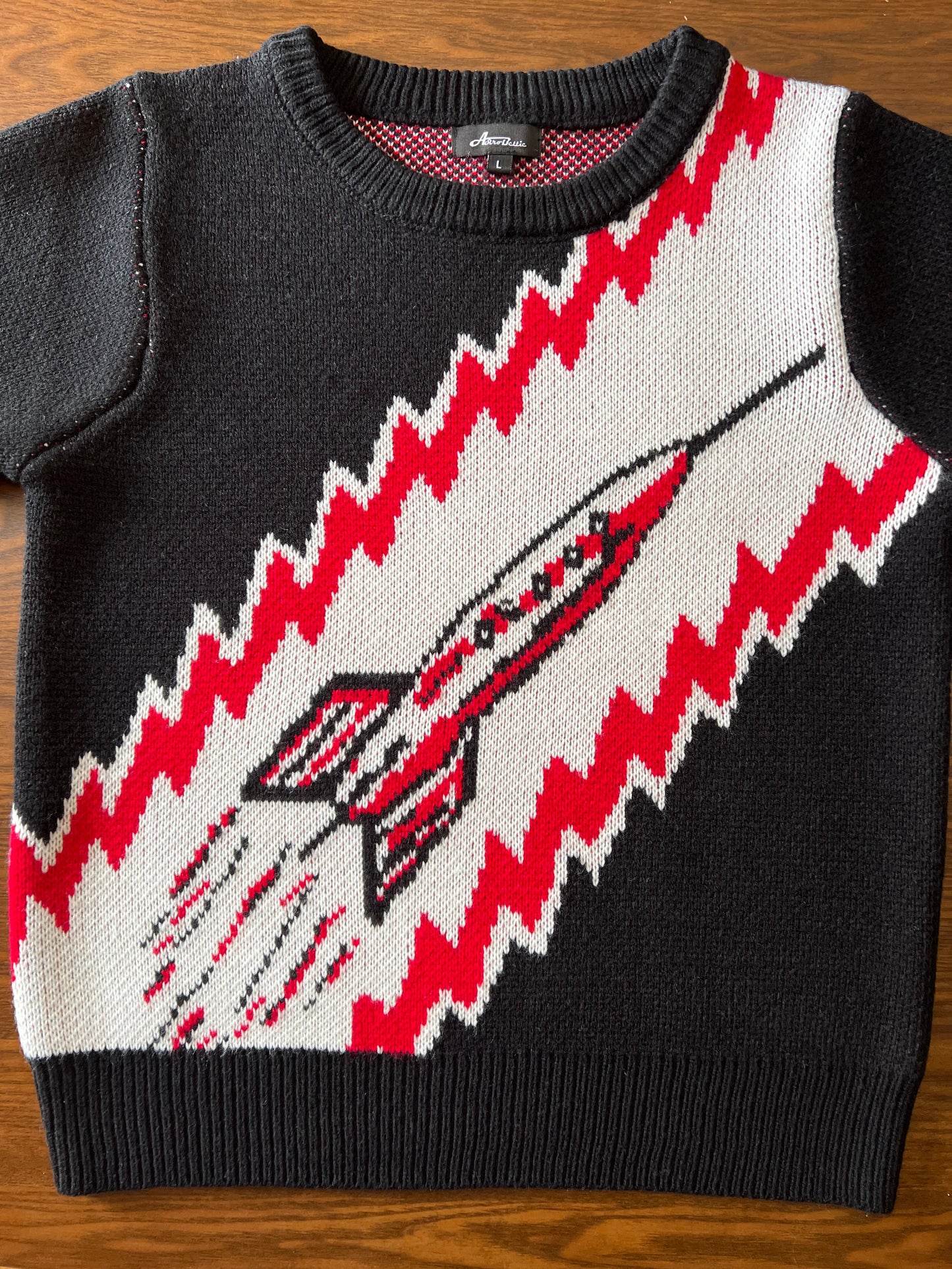 To the Moon Rocket Sweater - Black