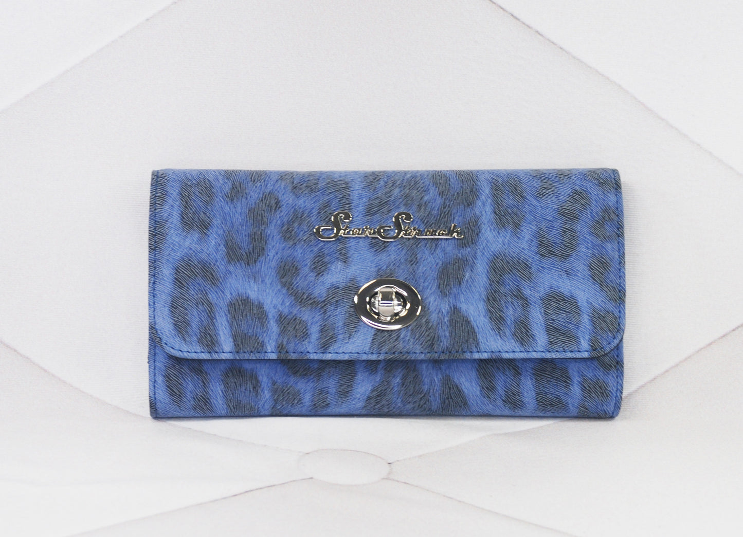 Tri-Fold Wallet - Blue Leopard