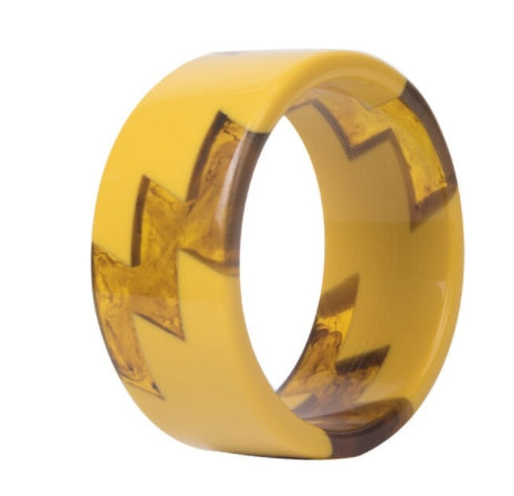 Audrey Marigold and Tortoise Lightning Bolt Cuff