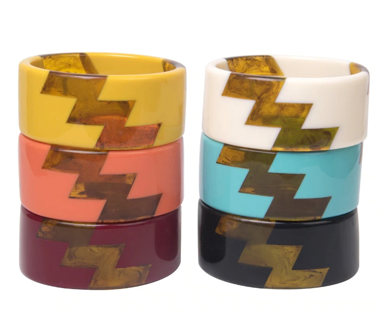 Audrey Marigold and Tortoise Lightning Bolt Cuff