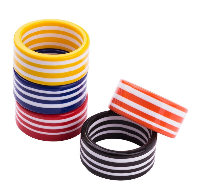 Circus Blue and White Super Stripe Cuff