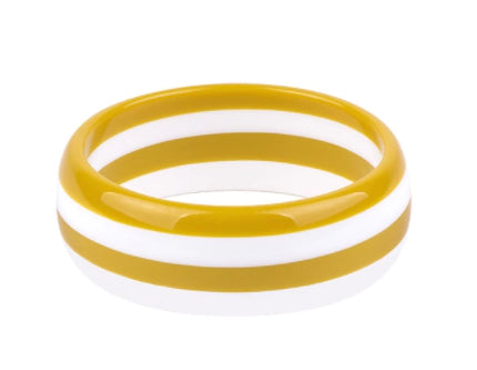 Circus Yellow and White Stripe Cuff