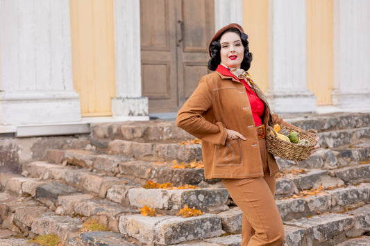 Midge Button Down Jean Jacket - Brown