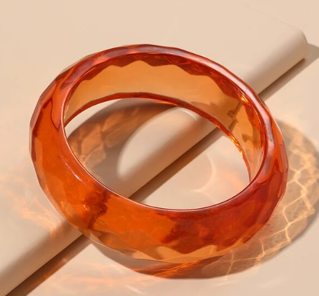 Cotton Candy Clear Orange Cuff