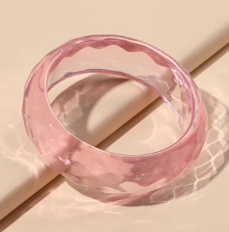 Cotton Candy Clear Pink Cuff