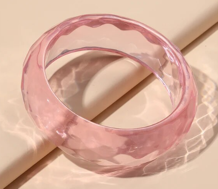 Cotton Candy Clear Pink Cuff