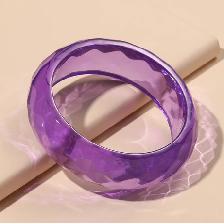 Cotton Candy Clear Grape Cuff