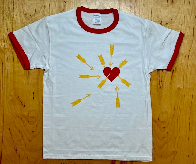 Carefree Red Ringer Tee