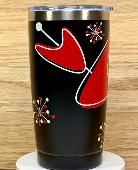 MCM Red Sputnik Boomerang 20oz Travel Mug - Black