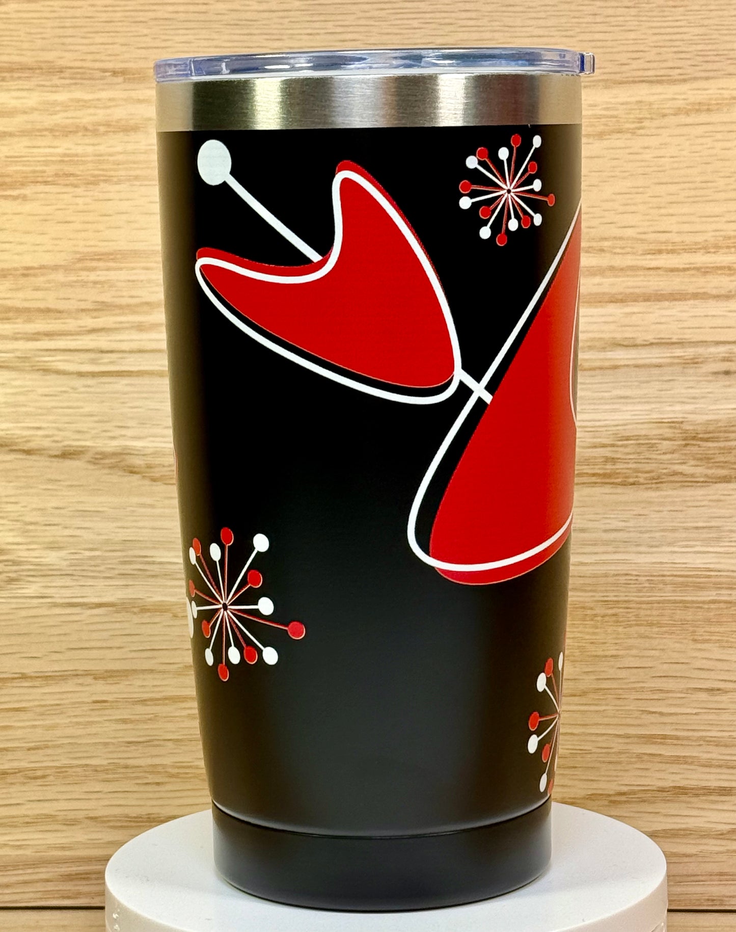 MCM Red Sputnik Boomerang 20oz Travel Mug - Black