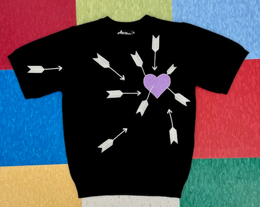 Carefree Lavender Sweater - Black