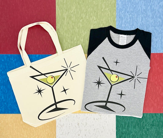 Retro Martini Time Raglan