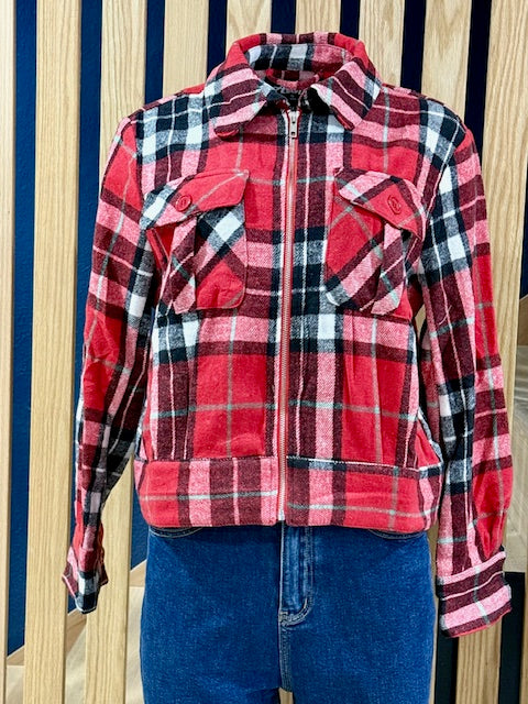 1950s Ricky Jacket - Red/Black