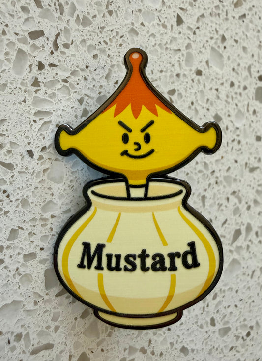 Holt Howard Pixieware Kitschy Mustard Pin