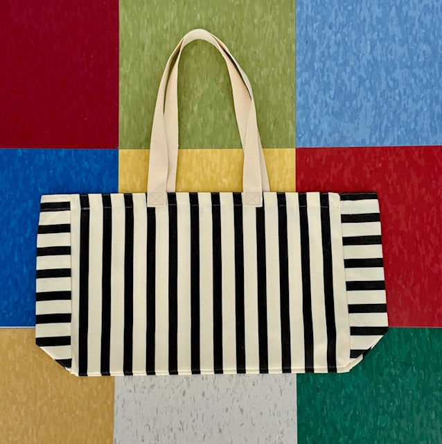 Black and Natural Nantucket Tote