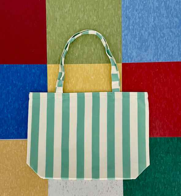 Sage and Natural Nantucket Tote