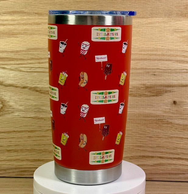 Let's All Go To The Drive-In Red 20oz Travel Mug