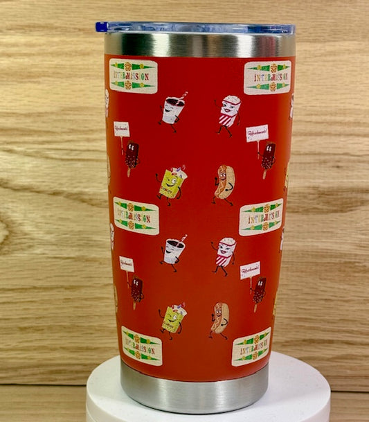 Let's All Go To The Drive-In Red 20oz Travel Mug