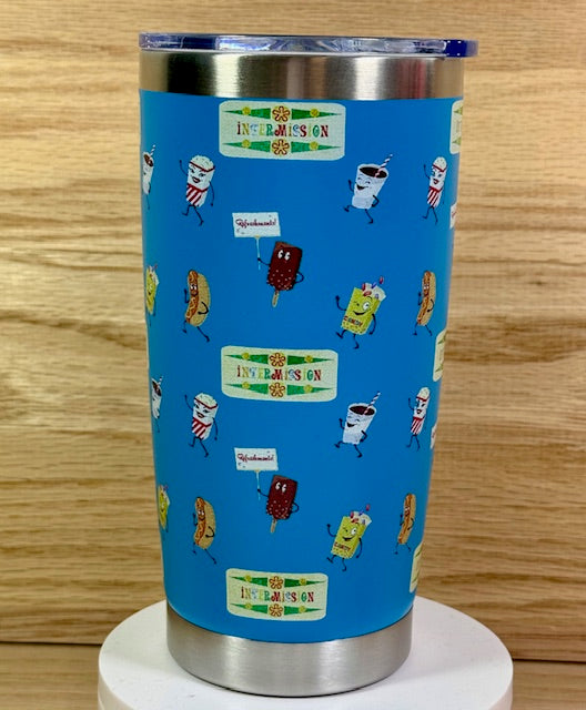 Let's All Go To The Drive-In Blue 20oz Travel Mug