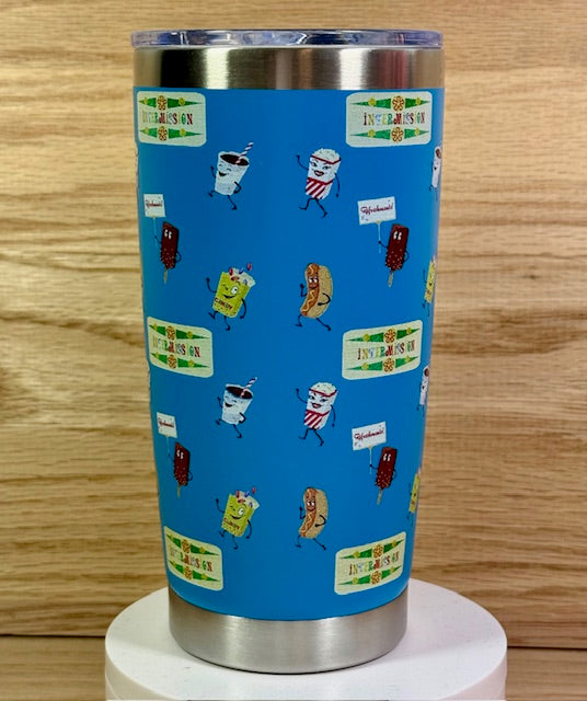 Let's All Go To The Drive-In Blue 20oz Travel Mug