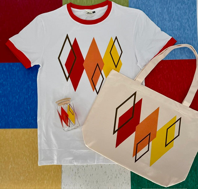 MCM Red StarBurst Red/White Ringer Tee