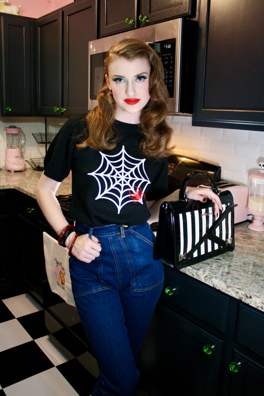 Itsy Bitsy Spider Black Sweater