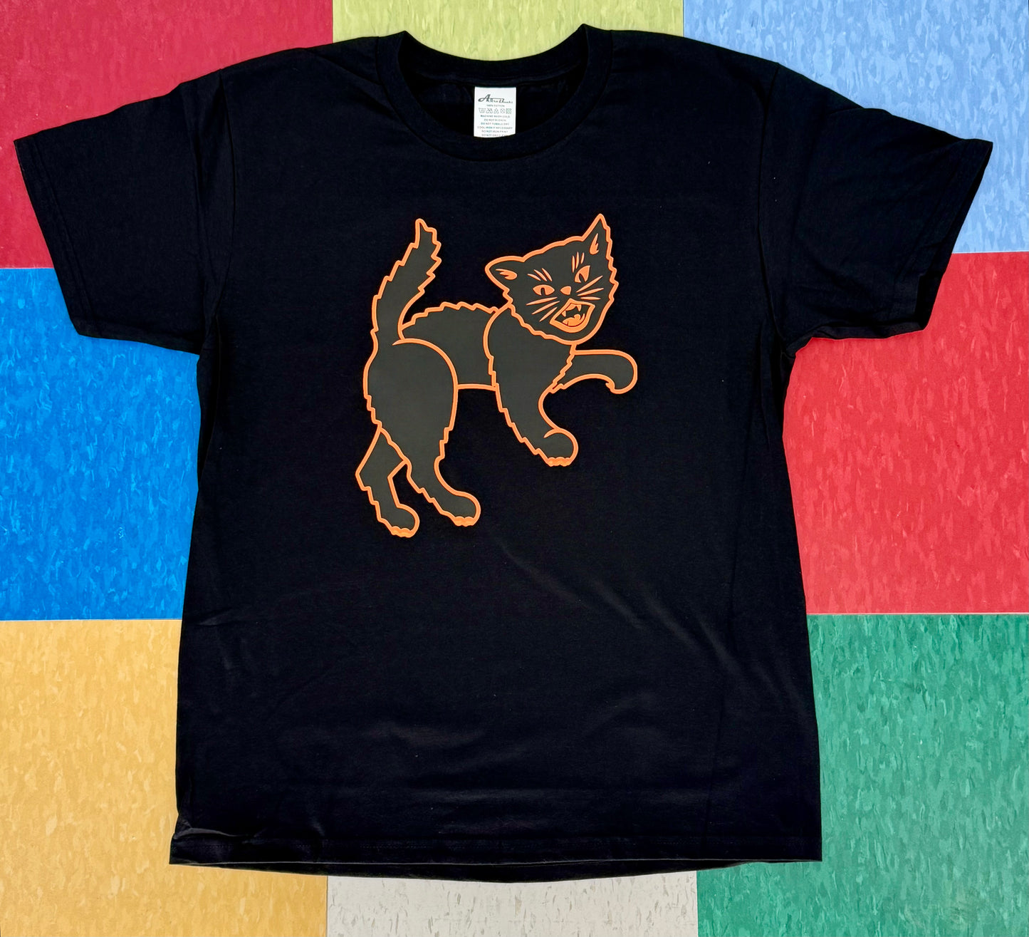 Scaredy Cat Black Tee