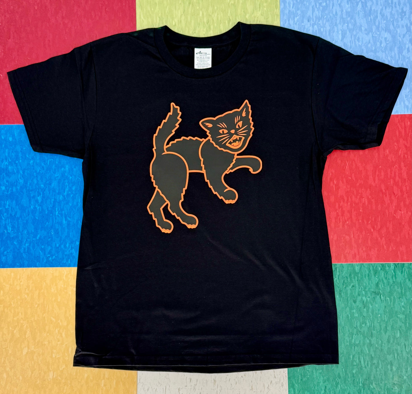 Scaredy Cat Black Tee