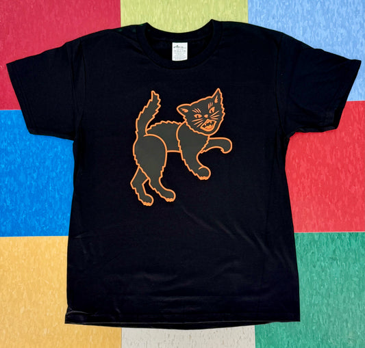 Scaredy Cat Black Tee