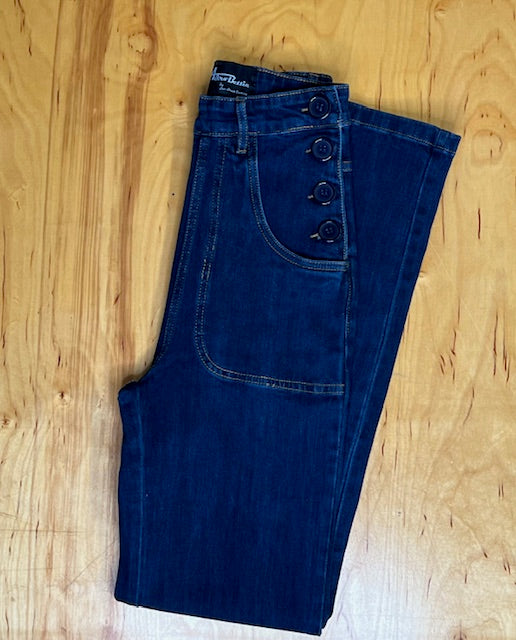 Midge Button Reproduction Jeans - Indigo