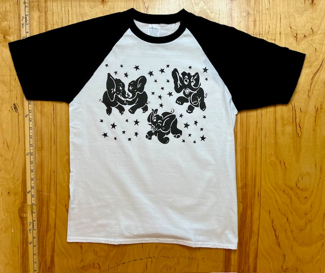 Dancing Elephants Raglan Tee